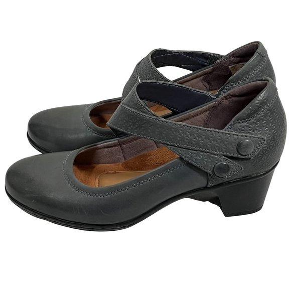 Cobb Hill Rockport Womens Shoes Size 6.5 Leather Kailyn Maryjane Comfort Heels - Picture 6 of 12